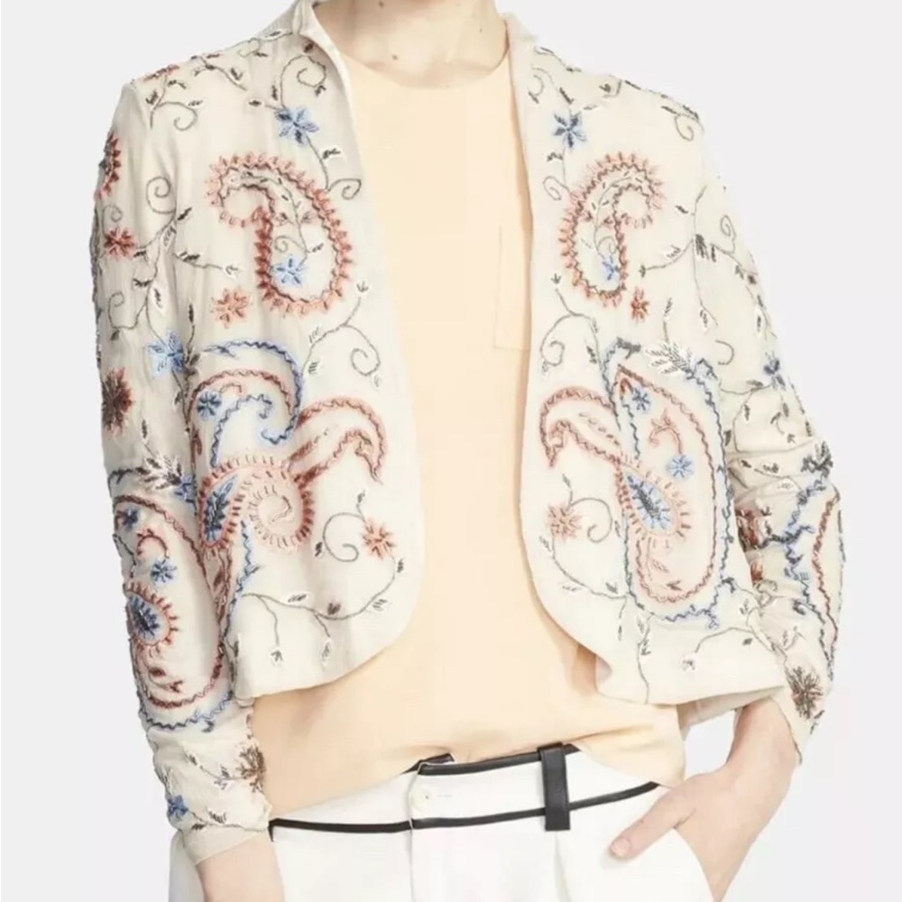 Alice + Olivia Beaded Eliette Embellished Jacket beaded sz xs